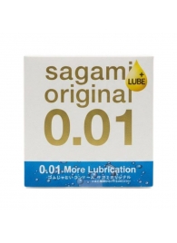Увлажнённый презерватив Sagami Original 0.01 Extra Lub - 1 шт. - Sagami - купить с доставкой в Ельце