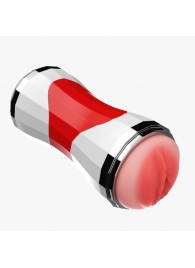 Двусторонний мастурбатор в колбе Power Grip Cup - вагина и ротик - Boys of Toys - в Ельце купить с доставкой