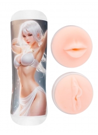 Двусторонний мастурбатор в колбе аниме - вагина и ротик - Tokyo Style - в Ельце купить с доставкой