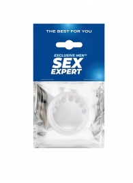 Эрекционное кольцо с мягкой стимулирующей насадкой - Sex Expert - в Ельце купить с доставкой