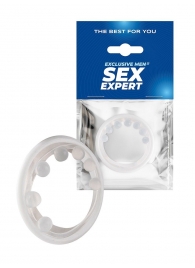 Эрекционное кольцо с мягкой стимулирующей насадкой - Sex Expert - в Ельце купить с доставкой
