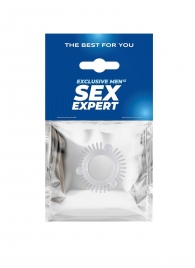 Эластичное эрекционное кольцо с 3 шариками и шипами - Sex Expert - в Ельце купить с доставкой
