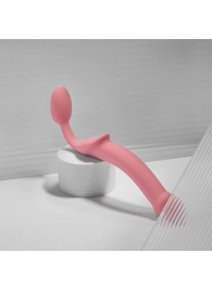 Розовый безремневой страпон Strap-on-me Semi-Realistic Bendable Strap-On size XL - Strap-on-me - купить с доставкой в Ельце