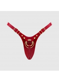 Красный пояс для фиксации насадок Strap-On-Me Leatherette Harness Fabulous - Strap-on-me - купить с доставкой в Ельце