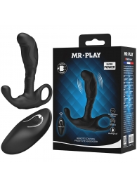 Черный изогнутый массажёр простаты с вибрацией и пультом ДУ - Baile - в Ельце купить с доставкой