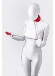 Красный ошейник с подкладкой из меха - ToyFa - купить с доставкой в Ельце