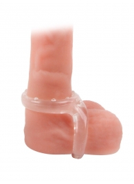 Прозрачное двойное эрекционное кольцо - Sex Expert - в Ельце купить с доставкой