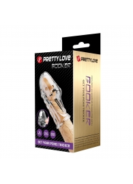 Прозрачная насадка на пенис Booker - 8 см. - Baile - в Ельце купить с доставкой