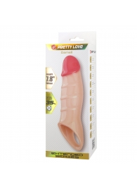 Телесная удлиняющая насадка на пенис Darnel - Baile - в Ельце купить с доставкой