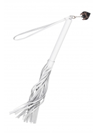 Белая кожаная плеть - 50 см. - Pecado - купить с доставкой в Ельце