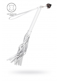 Белая кожаная плеть - 50 см. - Pecado - купить с доставкой в Ельце