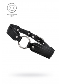 Черный кожаный чокер-ошейник со скруглёнными углами - Pecado - купить с доставкой в Ельце