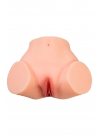 Телесный реалистичный мастурбатор-полуторс с 2 любовными входами - No Name - в Ельце купить с доставкой