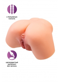Телесный реалистичный мастурбатор-полуторс с 2 любовными входами - No Name - в Ельце купить с доставкой