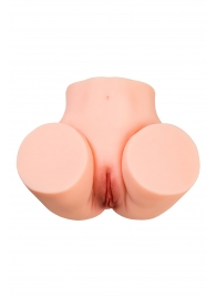 Телесный мастурбатор в форме попки с 2 любовными входами - No Name - в Ельце купить с доставкой