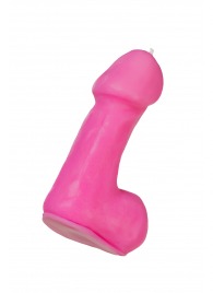 Розовая свеча в форме пениса - 47 гр. - Pecado - купить с доставкой в Ельце