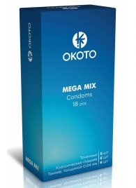 Презервативы OKOTO Mega Mix - 18 шт. - Sitabella - купить с доставкой в Ельце