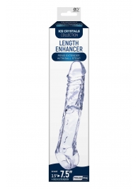 Прозрачная насадка-удлинитель Length Enhancer с подхватом - 22,3 см. - NMC - в Ельце купить с доставкой