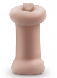 Телесный люминесцентный двусторонний мастурбатор Tasha - Blush Novelties - в Ельце купить с доставкой