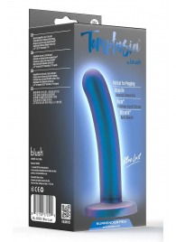 Синяя насадка с гладкой поверхностью Surrender 5.75 Inch Intermediate Pegging Dildo - 14,6 см. - Blush Novelties - купить с доставкой в Ельце