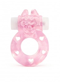 Розовое эрекционное виброкольцо в форме зайчика - 1137 - в Ельце купить с доставкой
