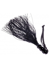 Черная силиконовая плетка - 25,4 см. - Boys of Toys - купить с доставкой в Ельце