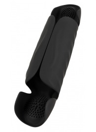 Черный вибромастурбатор с трехточечной стимуляцией Penis Trainer with 3 Point Stimulation - Orion - в Ельце купить с доставкой