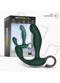 Зеленый вибромассажёр простаты Greeny - 12,8 см. - Intoyou - в Ельце купить с доставкой