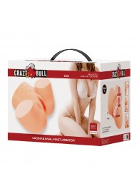 Телесный мастурбатор Liora с 2 любовными тоннелями - Baile - в Ельце купить с доставкой