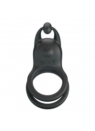 Черное перезаряжаемое виброкольцо Goodwin - Baile - в Ельце купить с доставкой