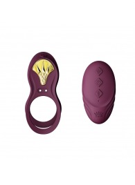 Фиолетовое эрекционное виброкольцо Bayek с пультом ДУ - Zalo - в Ельце купить с доставкой