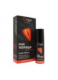 Жидкий вибратор Orgie High Voltage Strawberry - 15 мл. - ORGIE - купить с доставкой в Ельце