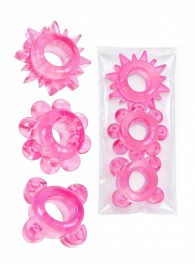 Комплект из 3 розовых эрекционных колец - Erowoman-Eroman - в Ельце купить с доставкой