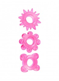 Комплект из 3 розовых эрекционных колец - Erowoman-Eroman - в Ельце купить с доставкой