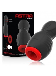 Черно-красный мастурбатор с вибрацией и всасыванием - JAMYJOB - в Ельце купить с доставкой
