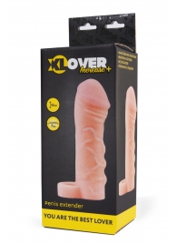 Фаллическая удлиняющая насадка с кольцом для фиксации - 16 см. - ToyFa - в Ельце купить с доставкой