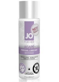 Лубрикант на водной основе для женщин JO AGAPE LUBRICANT ORIGINAL - 60 мл. - System JO - купить с доставкой в Ельце