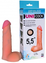 Фаллическая насадка Харнесс UNICOCK 5,5  - 17 см. - LOVETOY (А-Полимер) - купить с доставкой в Ельце
