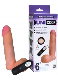 Фаллическая насадка Харнесс UNICOCK 6  с вибрацией - 18 см. - LOVETOY (А-Полимер) - купить с доставкой в Ельце