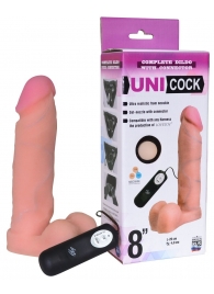 Фаллическая насадка Харнесс UNICOCK 8  с вибрацией - 20 см. - LOVETOY (А-Полимер) - купить с доставкой в Ельце