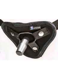 Страпон с 2 насадками и вибрацией UniStrap - 20 и 18 см. - LOVETOY (А-Полимер) - купить с доставкой в Ельце
