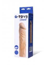 Насадка с ярко выраженной головкой и рельефным стволом - 19 см. - A-toys - в Ельце купить с доставкой