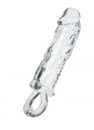 Прозрачная насадка с петлёй для фиксации - 14 см. - ToyFa - в Ельце купить с доставкой