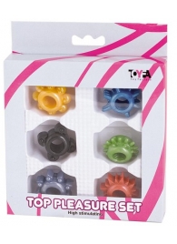 Набор из 6 разноцветных эрекционных колец - Toyfa Basic - в Ельце купить с доставкой