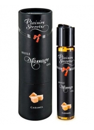 Массажное масло с ароматом карамели Huile de Massage Gourmande Caramel - 59 мл. - Plaisir Secret - купить с доставкой в Ельце