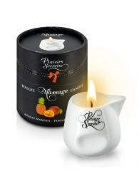 Массажная свеча с ароматом манго и ананаса Bougie de Massage Ananas Mangue - 80 мл. - Plaisir Secret - купить с доставкой в Ельце