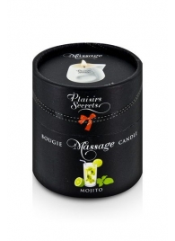 Массажная свеча с ароматом мохито Bougie de Massage Mojito - 80 мл. - Plaisir Secret - купить с доставкой в Ельце
