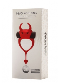 Красное эрекционное кольцо в форме дьяволенка DEVOL COCKRING - Adrien Lastic - в Ельце купить с доставкой