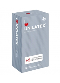 Презервативы с точками Unilatex Dotted - 12 шт. + 3 шт. в подарок - Unilatex - купить с доставкой в Ельце