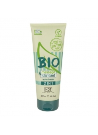 Массажный гель-лубрикант Bio 2-in-1 - 200 мл. - HOT - купить с доставкой в Ельце